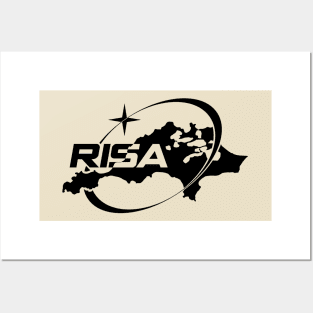 Rottnest Island Space Agency (RISA) Logo Black Posters and Art